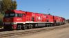 The Ghan at the Railway station Alice Springs