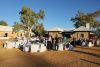 Outdoor dinner with sunset and stars at the old telegraph station Alice Springs