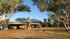 Outdoor dinner with sunset and stars at the old telegraph station Alice Springs