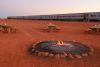 The Ghan at Manguri in before sunset