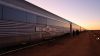 The Ghan at Manguri in before sunset
