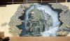 Mural painting at the Broken Hill Station, Outback, NSW