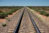 The Ghan Railway track, Outback, NT