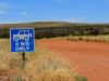 Entrance to the Palm Valley, such a small sign...