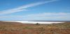 Salt lake on the road, Outback, SA