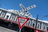 Tramway crossing, Glenelg, Adelaide SA