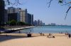 Ohio Street Beach at Chicago, Illinos, USA