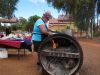 Sausage Sizzeling at Sandstone, WA Australia