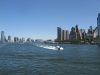 Hudson River und Manhattan Skyline